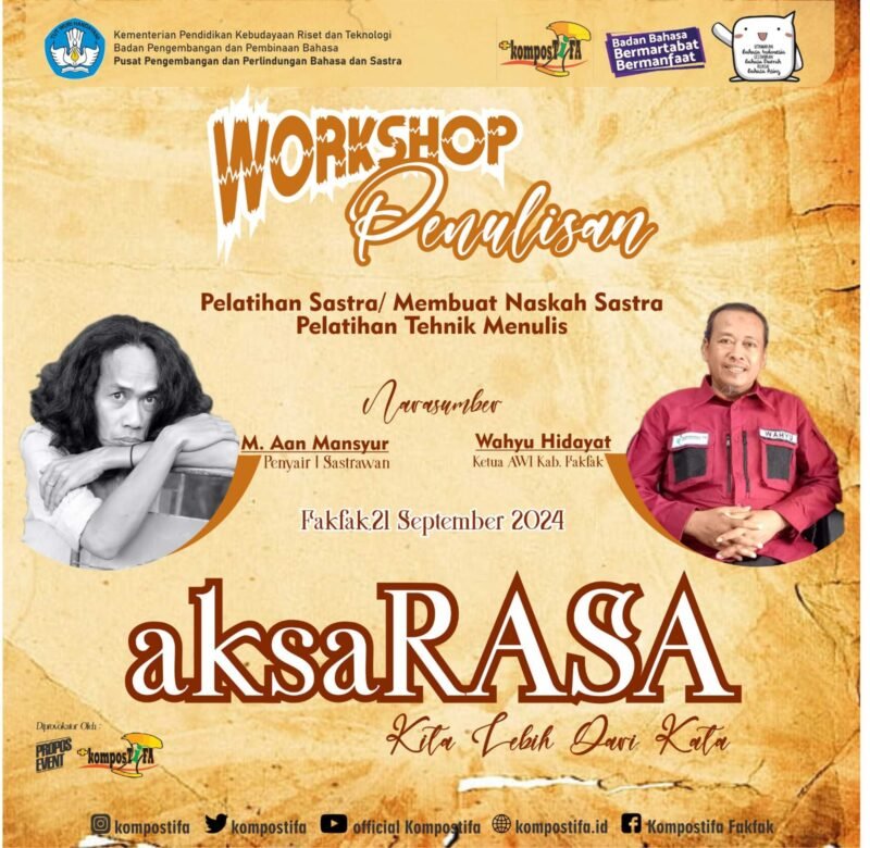 Workshop Penulisan yang dilaksanakan  Komunitas Volunteer Fakfak Kompostifa bertema 