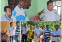 Plt. Kepala Dinas Perkebunan Fakfak, Widhi Asmoro Jati, ST, MT, bersama staf Dinas Perkebunan Fakfak turun langsung ke lapangan guna memastikan penanganan hasil panen pala telah sesuai.