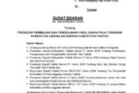 Foto. Surat Edaran Wakil Bupati Kabupaten Fakfak yang menegaskan komitmen pemerintah daerah Kabupaten Fakfak terhadap Komoditi Pala Tomandin. 