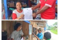 Foto. Tim TPP gencar melakukan sosialisasi kepada pengepul agar tidak membeli pala sebelum waktu panen.