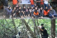 Foto. Relawan Rumah Zakat Jayapura berkolaborasi dengan Tim Rumah Bakau Jayapura menggelar kegiatan Volunteer Go Green berupa aksi bersih-bersih lingkungan dan penanaman pohon bakau.